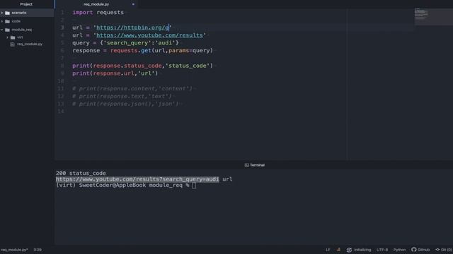 Работа с HTTP в Python. Библиотека requests. Модули в Python смотреть онлайн