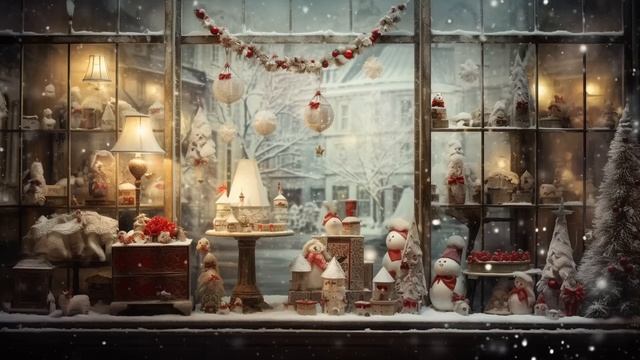 TV Art Screensaver | Enchanted Christmas Window | Oil Paintings смотреть онлайн