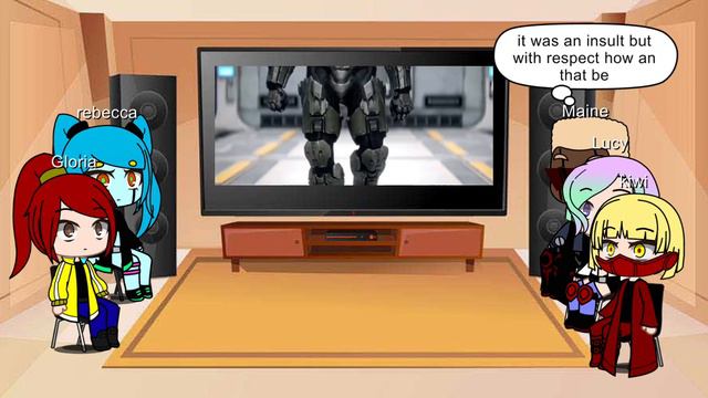 Cyberpunk edgerunner react to David as master chief original смотреть онлайн