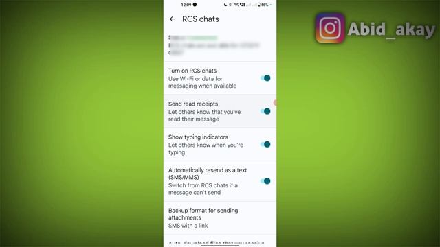Google Messages | RCS Chat Settings In Oneplus Mobile