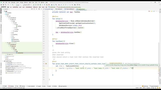 Android Test | Room Database Testing | Test Insert Task смотреть онлайн