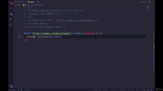 Making HTTP Requests -- The Modern JavaScript Bootcamp смотреть онлайн