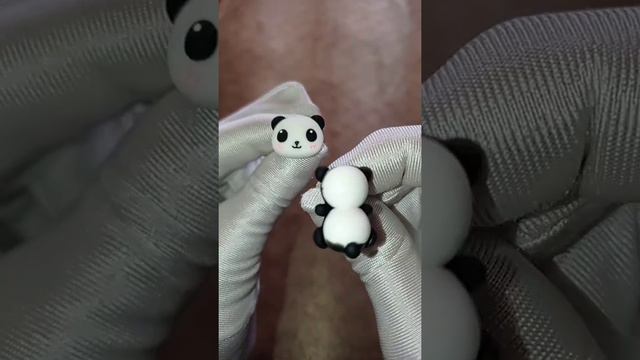 Бижутерия для детей - серьги - гвоздики "Панда". смотреть онлайн