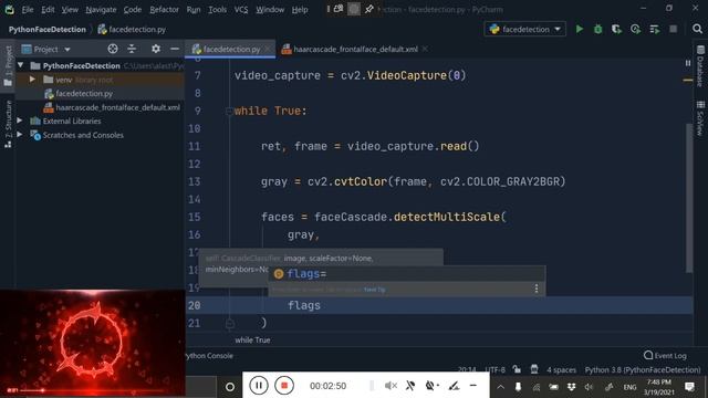 face detecting with python смотреть онлайн