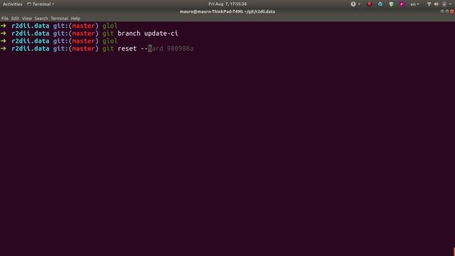 Create a feature branch after the fact and `git reset --hard upstream/master` смотреть онлайн