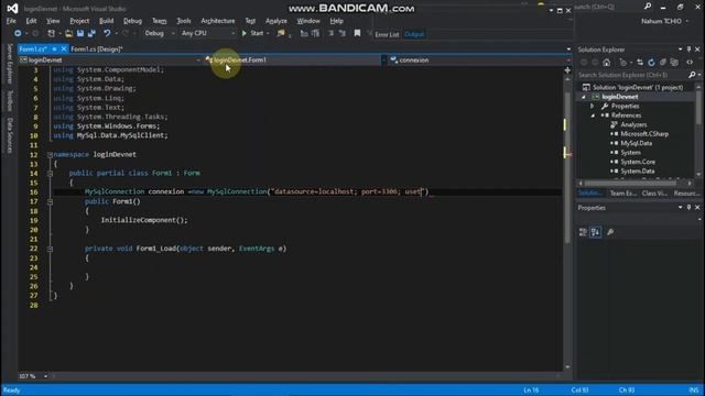 LOGIN C# AVEC VÉRIFICATION DANS UNE BASE DE DONNÉES MYSQL смотреть онлайн