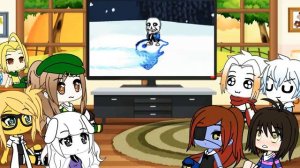 Undertale Reacts to Sans Vs Ghost Rider!.