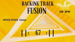 Минус для гитаристов Соль Миксолидийский G7 100BPM в стиле Фьюжн Fusion