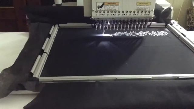 Embroidering machine Happy. Промышленная Вышивальная машина. Бордюрная смотреть онлайн