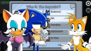 Sonic & Rouge SUS ME OUT! | Tails Plays Among us (FT SonicSong182 & GottaGoFast!)