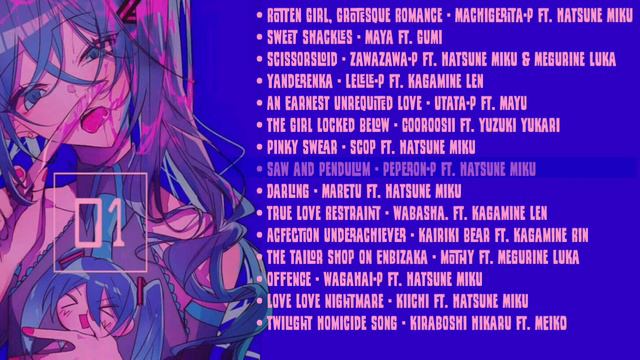 "𝕓𝕖𝕔𝕒𝕦𝕤𝕖 𝕀 𝕝𝕠𝕧𝕖 𝕪𝕠𝕦" - a yandere vocaloid playlist смотреть онлайн
