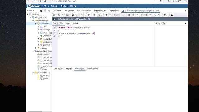 02 Create Database and Table Postgresql смотреть онлайн