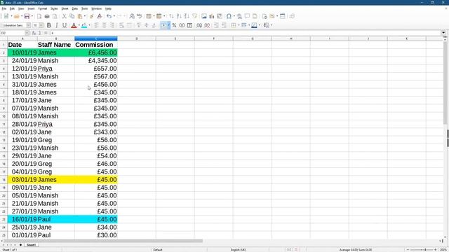 How to Sort Columns in Spreadsheet - LibreOffice Calc Spreadsheet Tutorial смотреть онлайн
