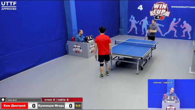 18:30 Ким Дмитрий 3-1 Кузнецов Игорь стол 4 Юг-3 13.04.21 смотреть онлайн