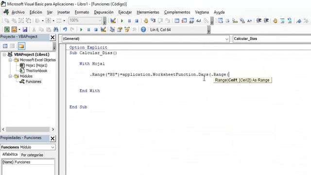 Función Dias() en Excel y VBA смотреть онлайн