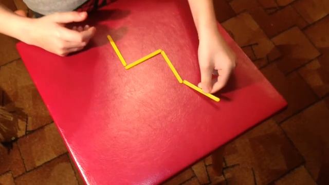 Счетные палочки, делаем цифру два из четырёх. смотреть онлайн
