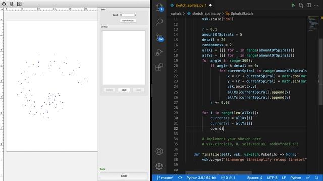 Generative Art Python Tutorial 2 for Penplotter смотреть онлайн