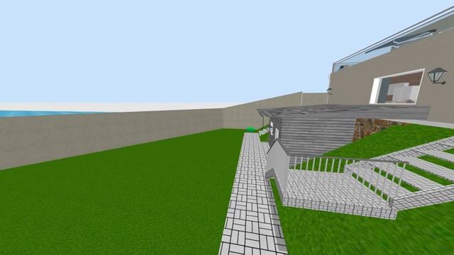 Дом с плоской кровлей, 2 этажа на узком участке с уклоном смотреть онлайн