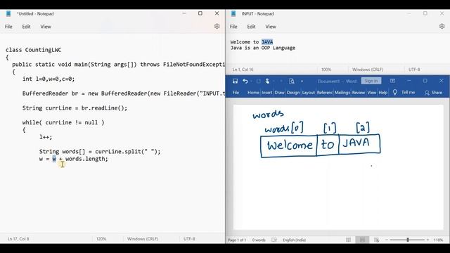 Java Program for counting Lines words and Characters in a File || Java Lab Programs || Java Tutoria смотреть онлайн
