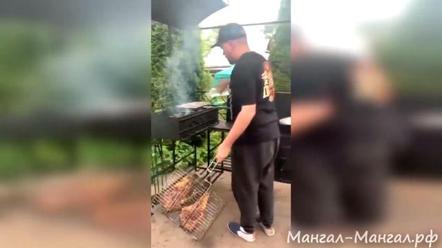 МАНГАЛ С КРЫШЕЙ "НОЧЬ" смотреть онлайн