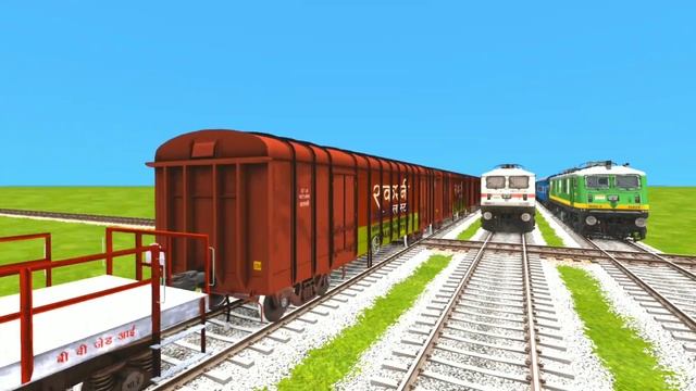 MOST DIFFICULT DIAMOND CROSSING AT 3 RAILWAY TRACKS | ?Indian Train Simulator | Railworks смотреть онлайн