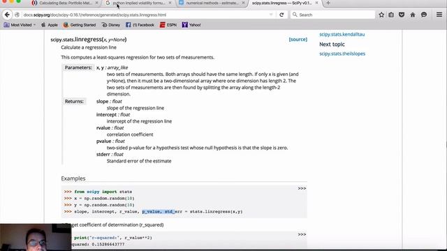 Simple demo of implied volatility and beta in Python for quant algo trading смотреть онлайн