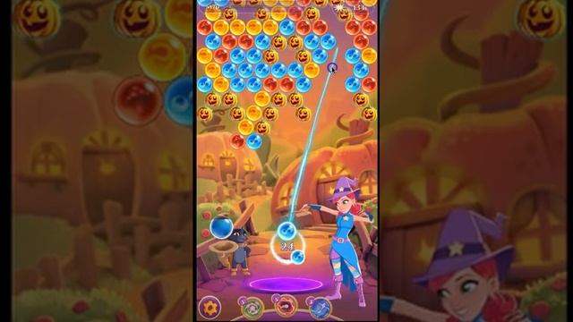 Bubble Witch 3 Saga Level 201 (Pumpkin bubbles) смотреть онлайн