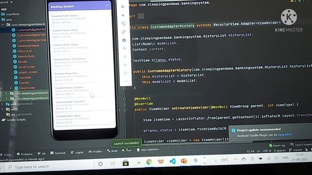 Basic Banking App using android studio and Java #gripseptember21 ,#internship ,#sparksfoundation смотреть онлайн