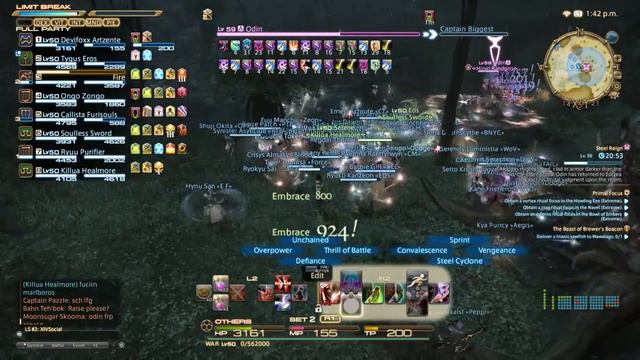 Final Fantasy XIV - Odin is slashed BACK by ENTIRE SERVER before Zantetsuken goes off! [Hyperion] смотреть онлайн