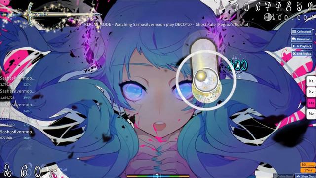 Let's Play Osu! - SS rank - Ghost Rule смотреть онлайн