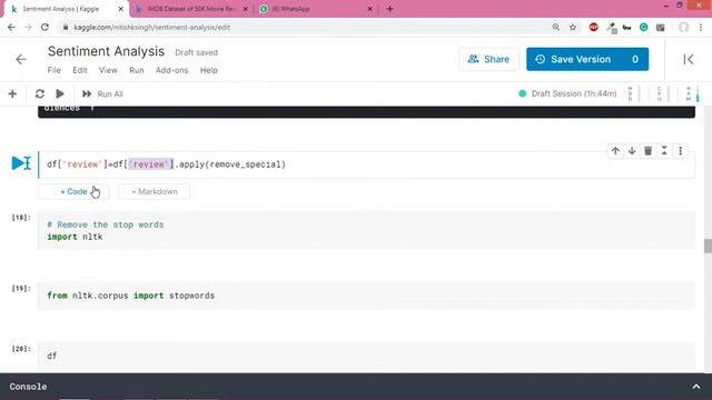 Movie Review Sentiment Analysis Part 2 смотреть онлайн