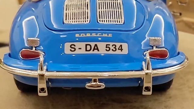Bburago 1/18 Porsche 365 Cabriolet review смотреть онлайн