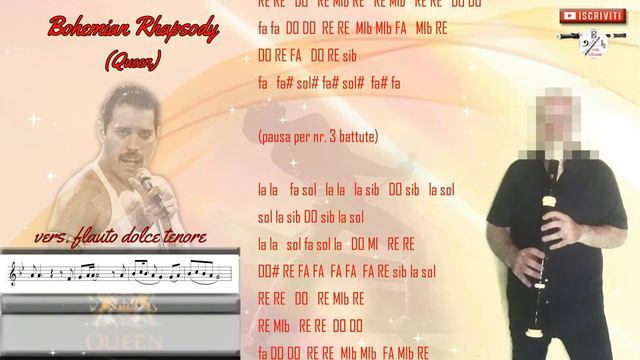 Bohemian Rhapsody (Queen) flauto tenore, tenor recorder, flauta dulce tenor, flûte à bec tenor смотреть онлайн