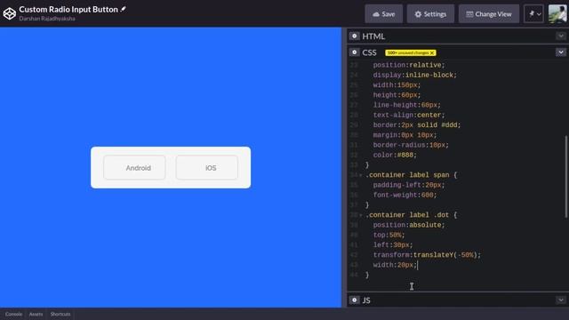 Create Custom Animated Radio Input using HTML & CSS смотреть онлайн