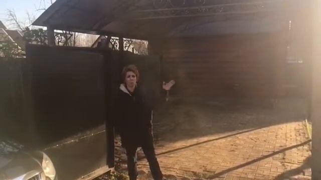 Отзыв. Сварной навес с кованой фермой.