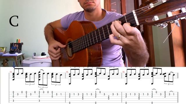 Fingerstyle Tutorial: The Last of The Mohicans | GUITAR TAB смотреть онлайн
