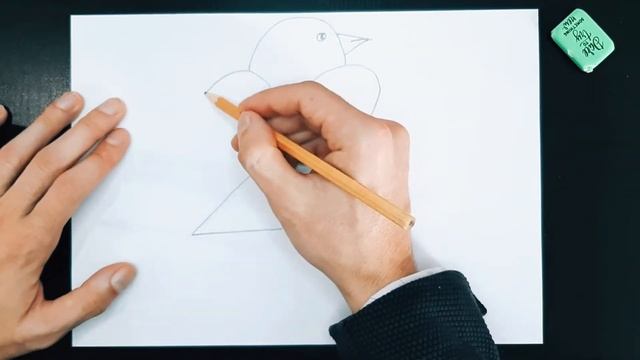 ОЧЕНЬ БЫСТРО нарисовал ПТИЧКУ | Лайфхак | Как рисовать? смотреть онлайн