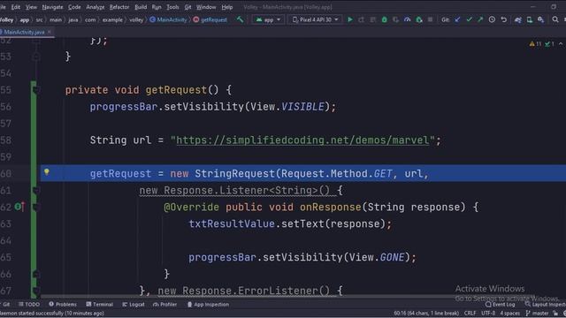 ANDROID - HTTP REQUEST WITH VOLLEY TUTORIAL IN JAVA смотреть онлайн