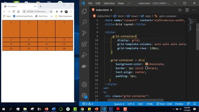 css full course bangla tutorial 37 : Layout design | Grid Layout (part-1) смотреть онлайн