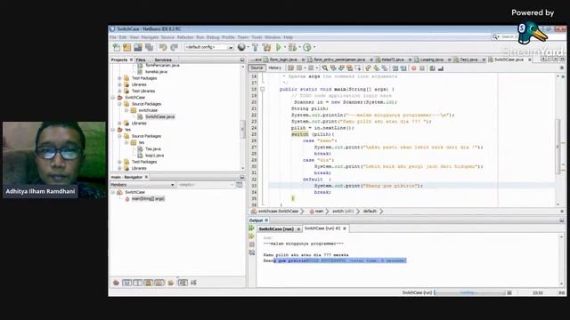 Switch Case Java Netbean смотреть онлайн