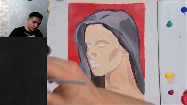 Как рисовать портрет ПопАрт. Получите 50 уроков в описании. смотреть онлайн