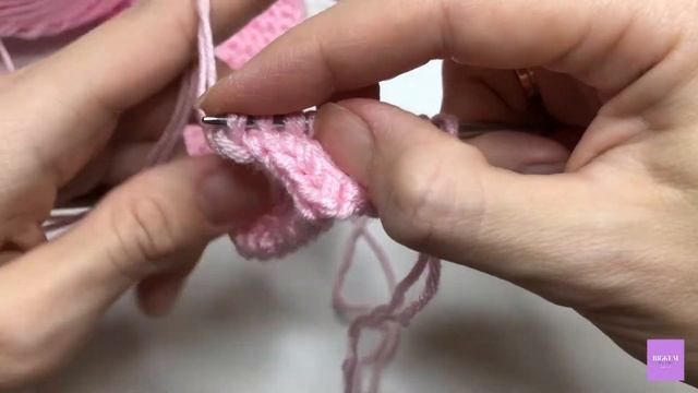 КОСА ИЛИ ЖГУТ ИЗ 6 ПЕТЕЛЬ. Коса с перекрещиванием петель перед работой. Вязание спицами. смотреть онлайн