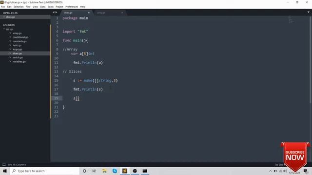 Go programming language Tutorial (Hindi) | Slices смотреть онлайн