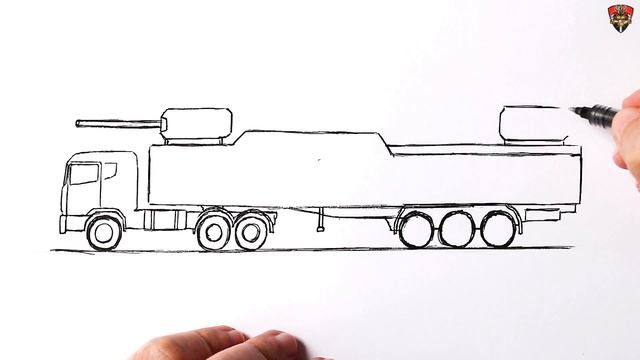 How to draw a Zombie Apocalypse Truck | Military drawing | Car drawing смотреть онлайн