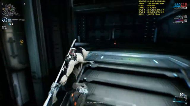 WARFRAME - PvE Survival Gameplay - 100fps GTX 1060 6gb + i7-6700k Max 1080p смотреть онлайн