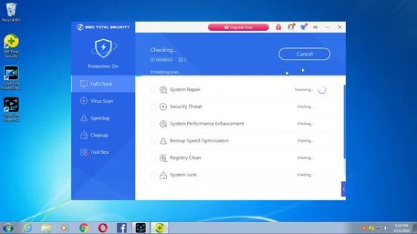 Virus Scanning with 360 Total Security