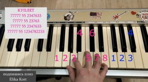 Обучалка Кукла Колдуна КиШ Разбор по цифрам Пианино