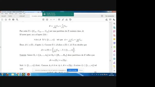 Exercices - Algèbres et semi-Algèbre - Correction d'un exam - Intégration [SMA S5] смотреть онлайн