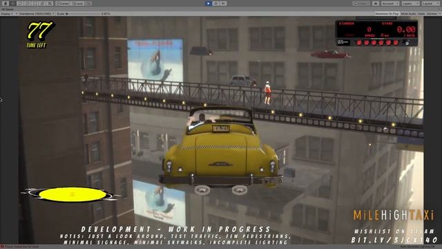 MiLE HiGH TAXi - Game Environment Test (Does NOT represent final gameplay) смотреть онлайн