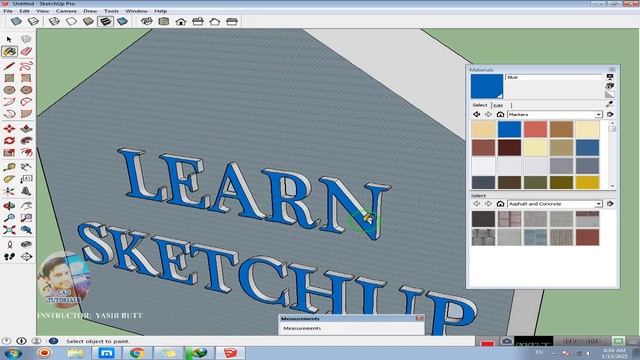 SKETCHUP |16 How to Write 3D TEXT in sketchup 2015 |PART 16| CAD TUTORIALS смотреть онлайн